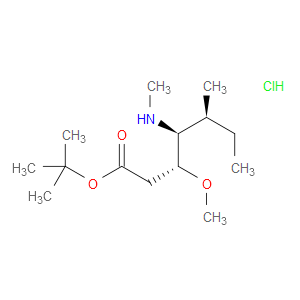 (3R,4S,5S)-TERT-BUTYL 3-METHOXY-5-METHYL-4-(METHYLAMINO)HEPTANOATE HYDROCHLORIDE - Click Image to Close