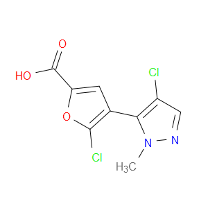5-CHLORO-4-(4-CHLORO-1-METHYL-1H-PYRAZOL-5-YL)FURAN-2-CARBOXYLIC ACID