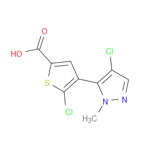 5-CHLORO-4-(4-CHLORO-1-METHYL-1H-PYRAZOL-5-YL)THIOPHENE-2-CARBOXYLIC ACID