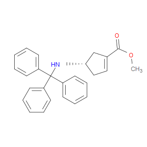METHYL (4S)-4-(TRITYLAMINO)CYCLOPENT-1-ENE-1-CARBOXYLATE