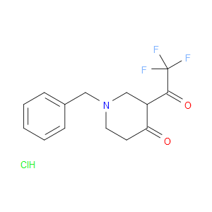 1-BENZYL-3-(2,2,2-TRIFLUOROACETYL)PIPERIDIN-4-ONE HYDROCHLORIDE