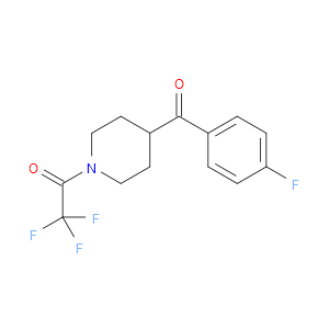 2,2,2-TRIFLUORO-1-(4-(4-FLUOROBENZOYL)PIPERIDIN-1-YL)ETHANONE