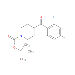 TERT-BUTYL 4-(2,4-DIFLUOROBENZOYL)PIPERIDINE-1-CARBOXYLATE