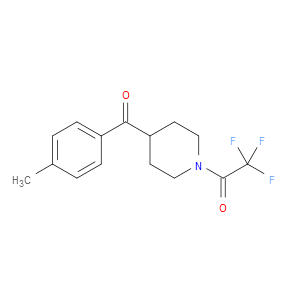 2,2,2-TRIFLUORO-1-(4-(4-METHYLBENZOYL)PIPERIDIN-1-YL)ETHANONE