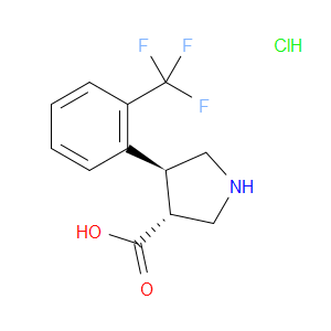 TRANS-4-(2-(TRIFLUOROMETHYL)PHENYL)PYRROLIDINE-3-CARBOXYLIC ACID HYDROCHLORIDE