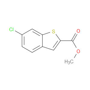 METHYL 6-CHLOROBENZO[B]THIOPHENE-2-CARBOXYLATE - Click Image to Close