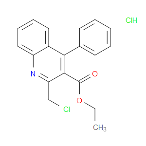 ETHYL 2-(CHLOROMETHYL)-4-PHENYLQUINOLINE-3-CARBOXYLATE HYDROCHLORIDE