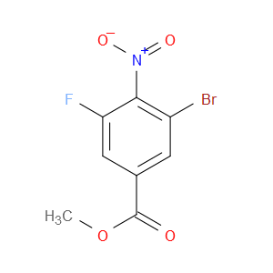 METHYL 3-BROMO-5-FLUORO-4-NITROBENZOATE