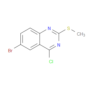 6-BROMO-4-CHLORO-2-(METHYLSULFANYL)QUINAZOLINE - Click Image to Close