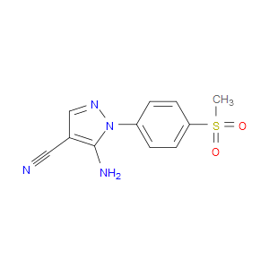 5-AMINO-1-(4-(METHYLSULFONYL)PHENYL)-1H-PYRAZOLE-4-CARBONITRILE