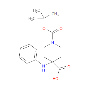 1-(TERT-BUTOXYCARBONYL)-4-(PHENYLAMINO)PIPERIDINE-4-CARBOXYLIC ACID