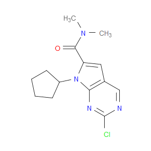 2-CHLORO-7-CYCLOPENTYL-N,N-DIMETHYL-7H-PYRROLO[2,3-D]PYRIMIDINE-6-CARBOXAMIDE - Click Image to Close