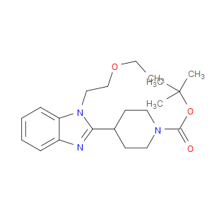 TERT-BUTYL 4-(1-(2-ETHOXYETHYL)-1H-BENZO[D]IMIDAZOL-2-YL)PIPERIDINE-1-CARBOXYLATE - Click Image to Close
