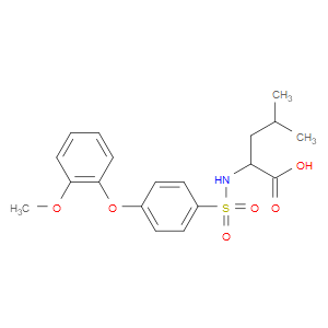 ((4-(2-METHOXYPHENOXY)PHENYL)SULFONYL)LEUCINE