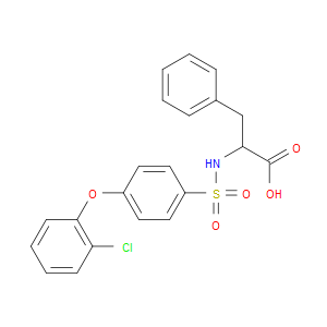 ((4-(2-CHLOROPHENOXY)PHENYL)SULFONYL)PHENYLALANINE - Click Image to Close