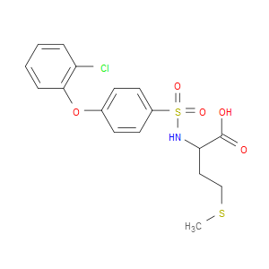 ((4-(2-CHLOROPHENOXY)PHENYL)SULFONYL)METHIONINE