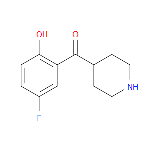 (5-FLUORO-2-HYDROXYPHENYL)(PIPERIDIN-4-YL)METHANONE HYDROCHLORIDE