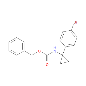 BENZYL (1-(4-BROMOPHENYL)CYCLOPROPYL)CARBAMATE