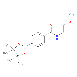 N-(2-METHOXYETHYL)-4-(4,4,5,5-TETRAMETHYL-1,3,2-DIOXABOROLAN-2-YL)BENZAMIDE - Click Image to Close