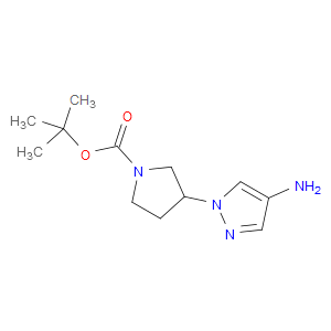 TERT-BUTYL 3-(4-AMINO-1H-PYRAZOL-1-YL)PYRROLIDINE-1-CARBOXYLATE - Click Image to Close