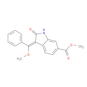 (E)-METHYL 3-(METHOXY(PHENYL)METHYLENE)-2-OXOINDOLINE-6-CARBOXYLATE
