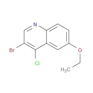 3-BROMO-4-CHLORO-6-ETHOXYQUINOLINE