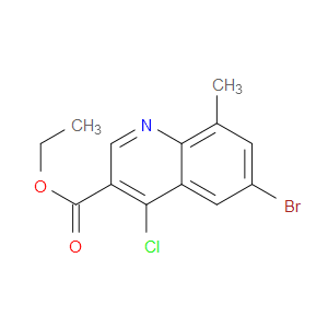 ETHYL 6-BROMO-4-CHLORO-8-METHYLQUINOLINE-3-CARBOXYLATE