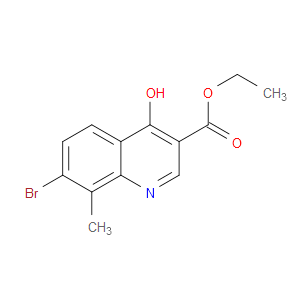 7-BROMO-4-HYDROXY-8-METHYLQUINOLINE-3-CARBOXYLIC ACID ETHYL ESTER