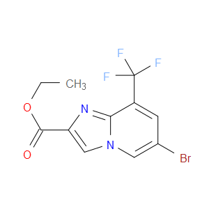 ETHYL 6-BROMO-8-(TRIFLUOROMETHYL)IMIDAZO[1,2-A]PYRIDINE-2-CARBOXYLATE