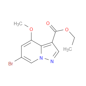 ETHYL 6-BROMO-4-METHOXYPYRAZOLO[1,5-A]PYRIDINE-3-CARBOXYLATE