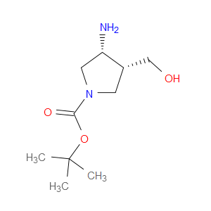 TERT-BUTYL (3R,4R)-3-AMINO-4-(HYDROXYMETHYL)PYRROLIDINE-1-CARBOXYLATE - Click Image to Close