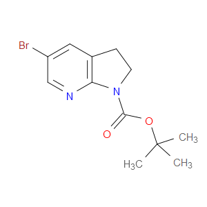 TERT-BUTYL 5-BROMO-2,3-DIHYDRO-1H-PYRROLO[2,3-B]PYRIDINE-1-CARBOXYLATE
