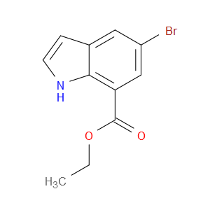 ETHYL 5-BROMO-1H-INDOLE-7-CARBOXYLATE