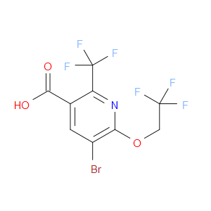 5-BROMO-6-(2,2,2-TRIFLUOROETHOXY)-2-(TRIFLUOROMETHYL)NICOTINIC ACID - Click Image to Close