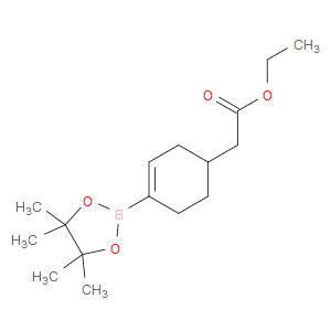 ETHYL 2-(4-(4,4,5,5-TETRAMETHYL-1,3,2-DIOXABOROLAN-2-YL)CYCLOHEX-3-ENYL)ACETATE