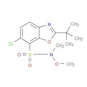 2-(TERT-BUTYL)-6-CHLORO-N-METHOXY-N-METHYLBENZO[D]OXAZOLE-7-SULFONAMIDE - Click Image to Close