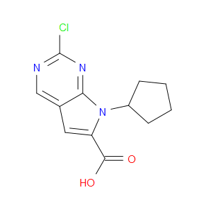 2-CHLORO-7-CYCLOPENTYL-7H-PYRROLO[2,3-D]PYRIMIDINE-6-CARBOXYLIC ACID