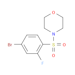 4-((4-BROMO-2-FLUOROPHENYL)SULFONYL)MORPHOLINE