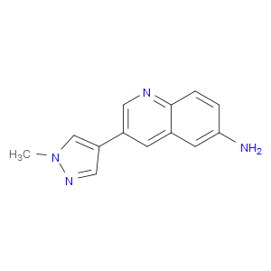 3-(1-METHYL-1H-PYRAZOL-4-YL)QUINOLIN-6-AMINE