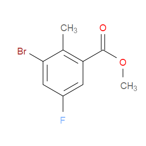 METHYL 3-BROMO-5-FLUORO-2-METHYLBENZOATE