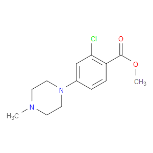 METHYL 2-CHLORO-4-(4-METHYL-1-PIPERAZINYL)BENZOATE