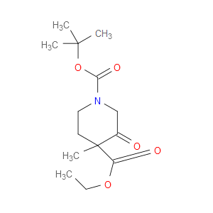 1-TERT-BUTYL 4-ETHYL 4-METHYL-3-OXOPIPERIDINE-1,4-DICARBOXYLATE - Click Image to Close