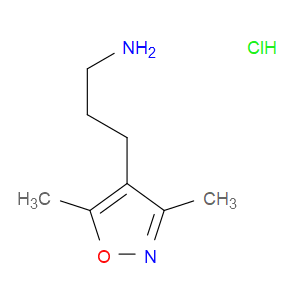 3-(3,5-DIMETHYLISOXAZOL-4-YL)PROPAN-1-AMINE HYDROCHLORIDE - Click Image to Close