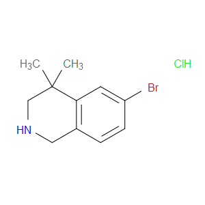 6-BROMO-4,4-DIMETHYL-1,2,3,4-TETRAHYDROISOQUINOLINE HYDROCHLORIDE - Click Image to Close