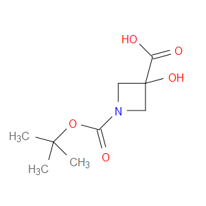 1-(TERT-BUTOXYCARBONYL)-3-HYDROXYAZETIDINE-3-CARBOXYLIC ACID - Click Image to Close