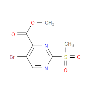 METHYL 5-BROMO-2-(METHYLSULFONYL)PYRIMIDINE-4-CARBOXYLATE - Click Image to Close