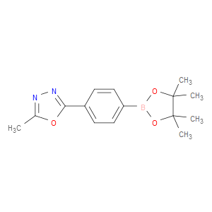 2-METHYL-5-[4-(4,4,5,5-TETRAMETHYL-1,3,2-DIOXABOROLAN-2-YL)PHENYL]-1,3,4-OXADIAZOLE - Click Image to Close