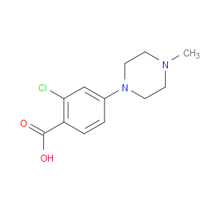 2-CHLORO-4-(4-METHYLPIPERAZIN-1-YL)BENZOIC ACID