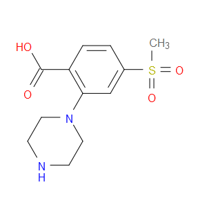 4-(METHYLSULFONYL)-2-PIPERAZINOBENZOIC ACID