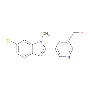 5-(6-CHLORO-1-METHYL-1H-INDOL-2-YL)NICOTINALDEHYDE